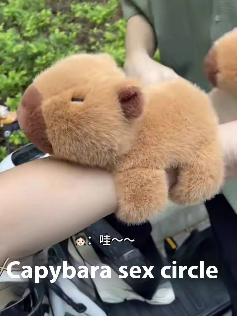 Capabala cute capybara earphone case for AirPods with Bodhi material and hanging accessory