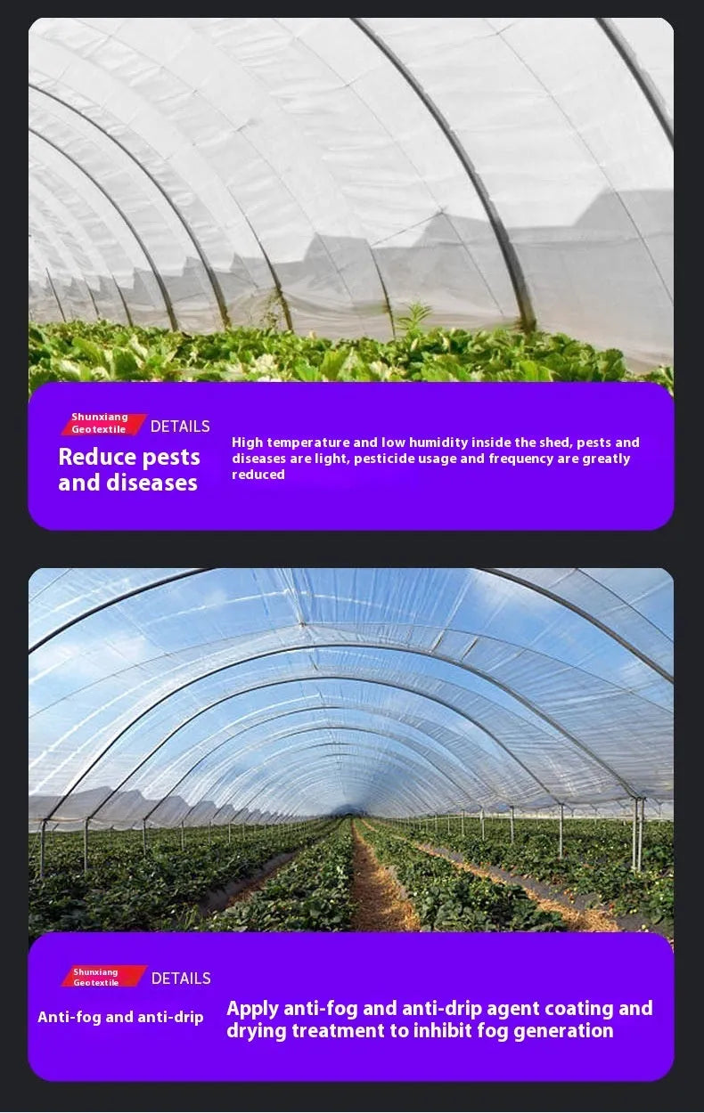 Roll of plastic greenhouse insulation film for vegetable shed cold protection