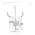 Adjustable reading table lamp with three-speed colour temperature control and USB charging capability