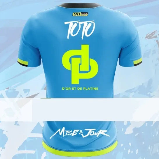 Men's loose fit short sleeve sports t-shirt in polyester mesh fabric, showing colour and style detail.
