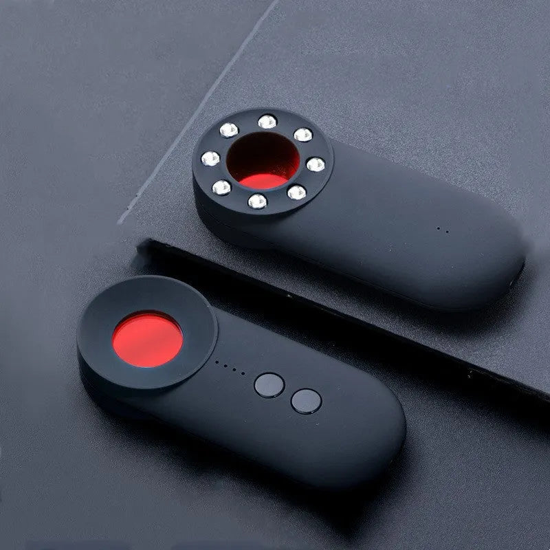 Black GPS signal detector with wifi detection for vehicles and hotels measuring 93.8mm long