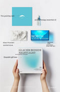 Glacier night light Bluetooth speaker acrylic compact bedside lamp 13.8 x 8.5 cm solid colour