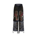Men's retro jeans with detachable trousers legs in wide leg denim