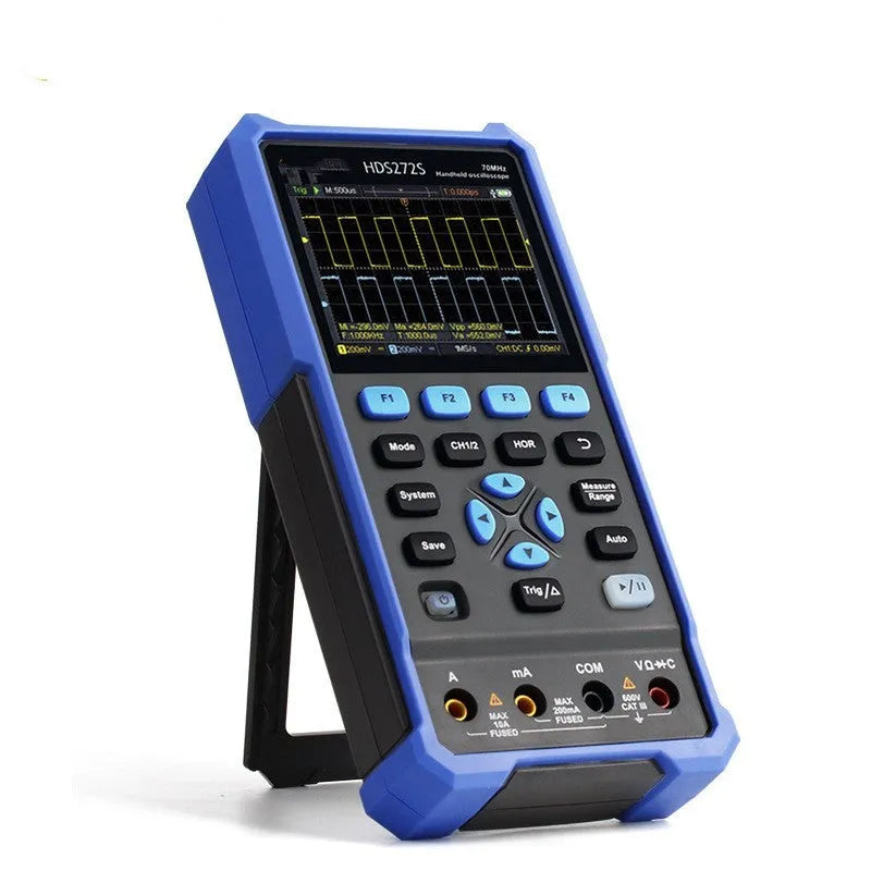 Handheld digital oscilloscope with probes and accessories for automotive repair