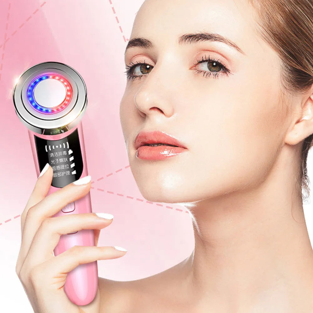 BY-009 IPL facial vibration massager with warm and negative ion function for home use