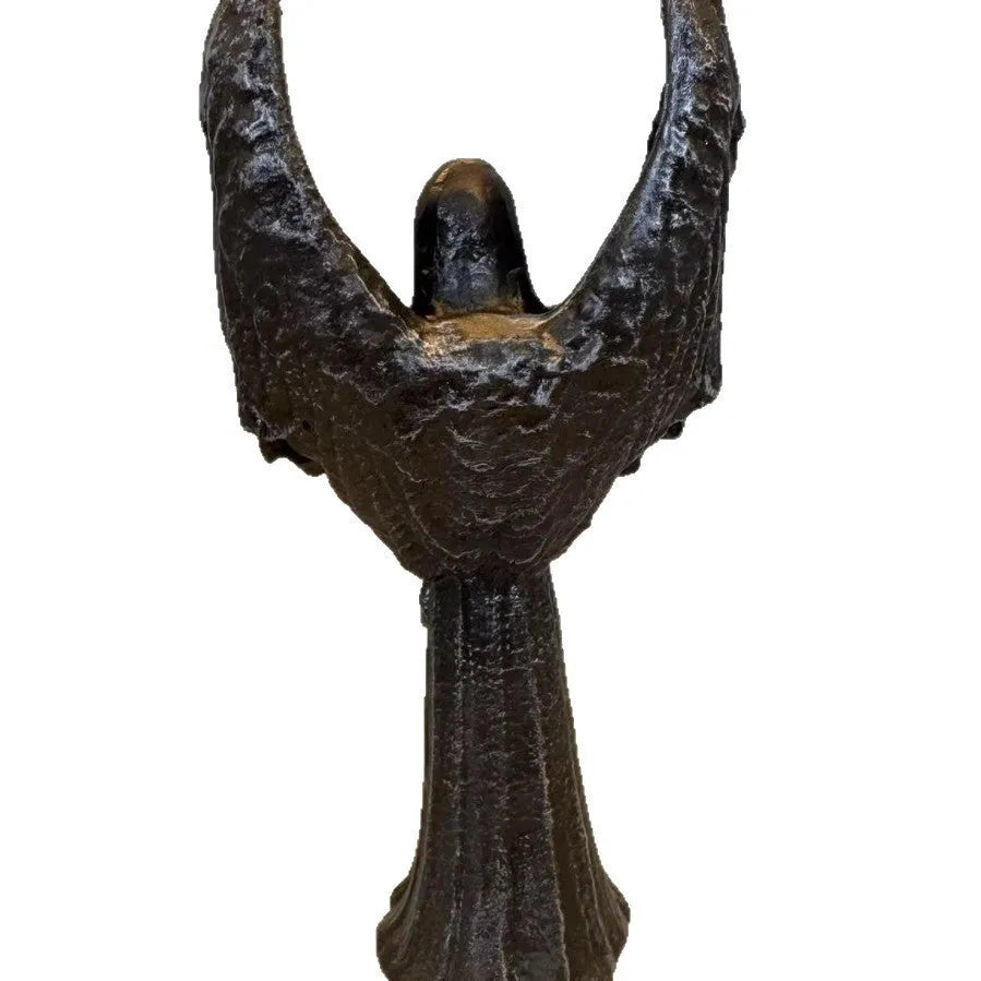 Dark Angel resin statue figurine ornament measuring 17 cm high on a shelf.