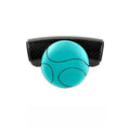 Silicone steering wheel assist ball with metal bearing in black or blue colour, approximately 9cm by 6cm