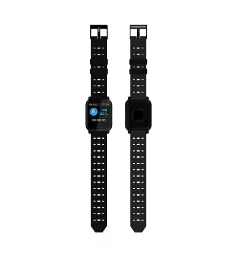 A6 smart bracelet with colour screen and silicone strap on a wrist