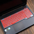 ASUS Flight laptop keyboard protective film cover shown in multiple colour options.