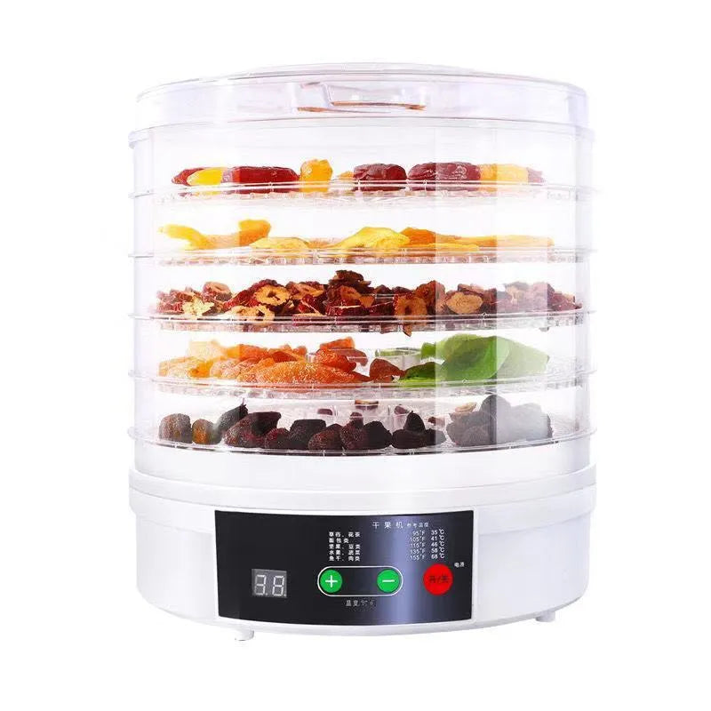 Household fruit dehydrator food dryer with multiple shelf layers and international plug options