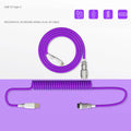 Type-C detachable mechanical keyboard navigation cable 2m copper wire in black