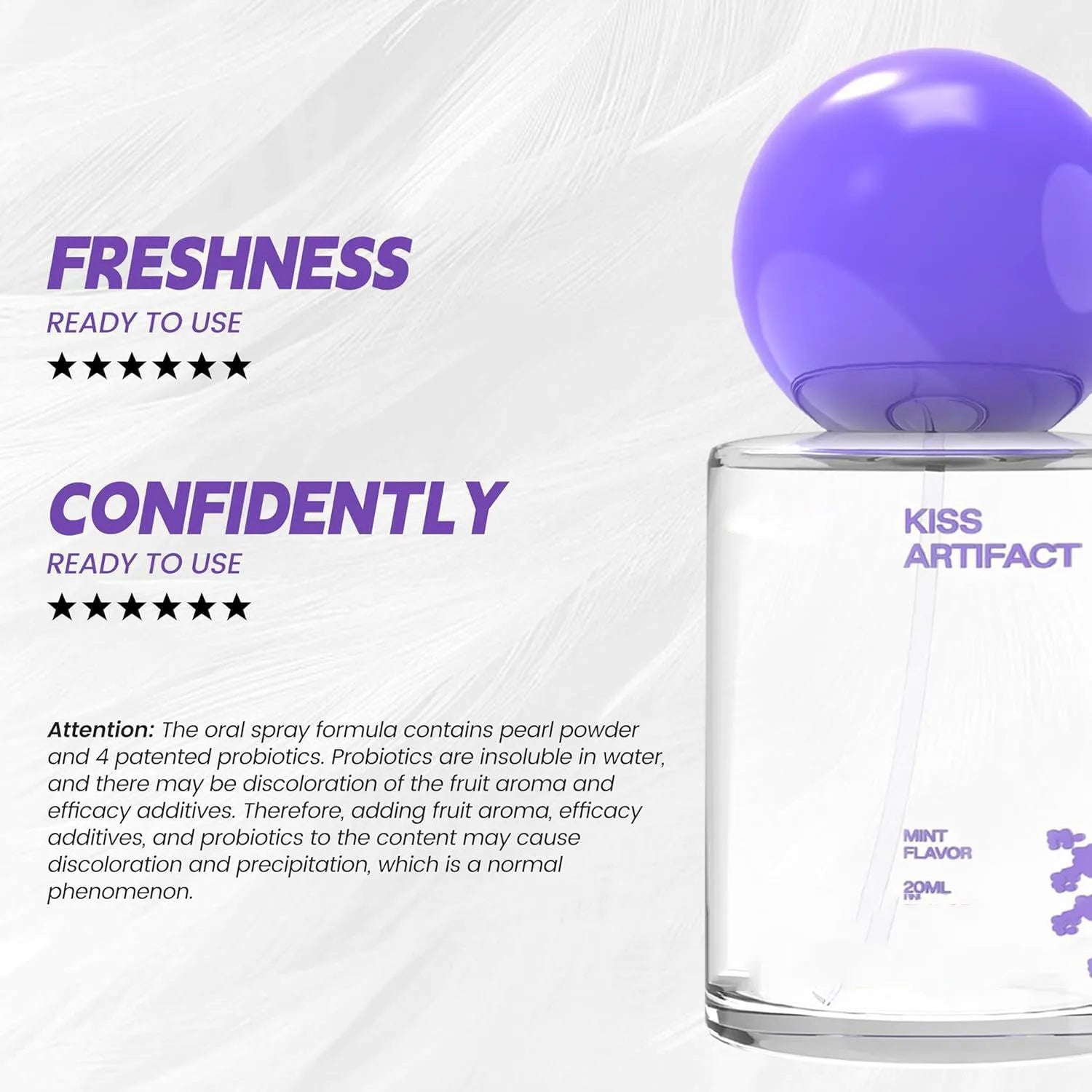 20ml portable probiotic oral spray bottle for household oral hydration care