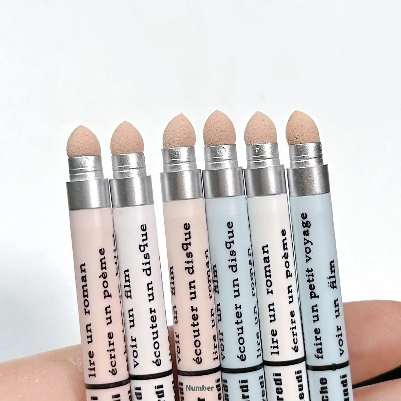 Highlight Brightening 2-in-1 Waterproof Eyeliner Pen in six colour options for eye makeup.