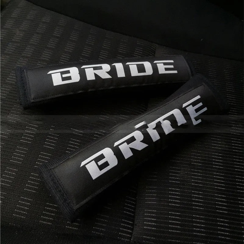Car shoulder strap protection pads in cotton sponge material showing three colour options