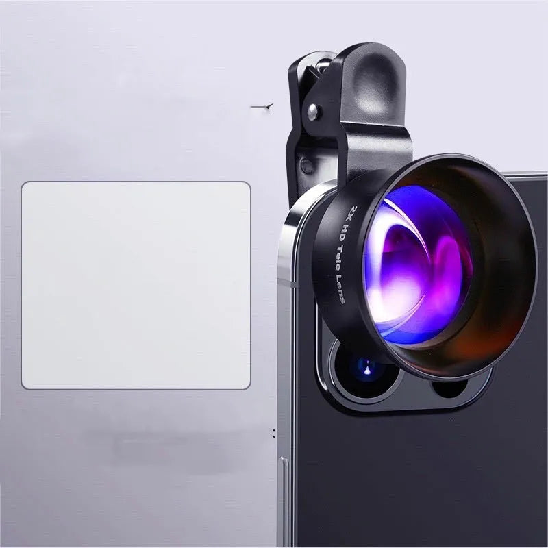 6K SLR-level super wide-angle HD macro external phone camera lens kit in Fashion Black