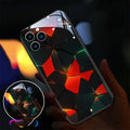 Xpress 14 tempered glass iPhone case with LED light-up notification function on a phone.