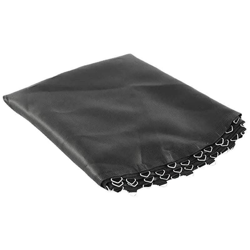 Round polypropylene trampoline elastic fabric bungee cloth with integrated attachment buttons.
