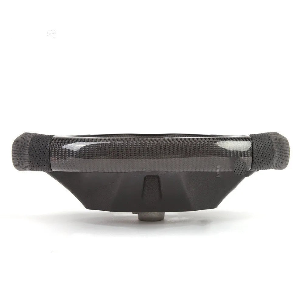 Black carbon fibre steering wheel for BMW X3 X5 with LED controls and sport package styling