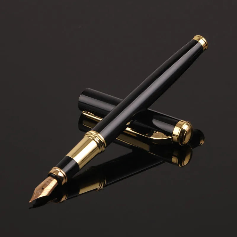 Metal rollerball pen 0.5mm fine nib black colour with alternative ink system