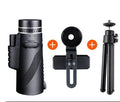 Black HD 40x60 monocular telescope with 40x magnification and waterproof design.