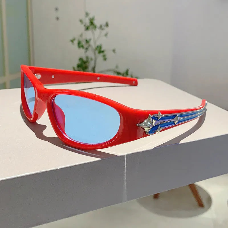 Windproof polycarbonate sunglasses with category 3 UV lenses in six colour options