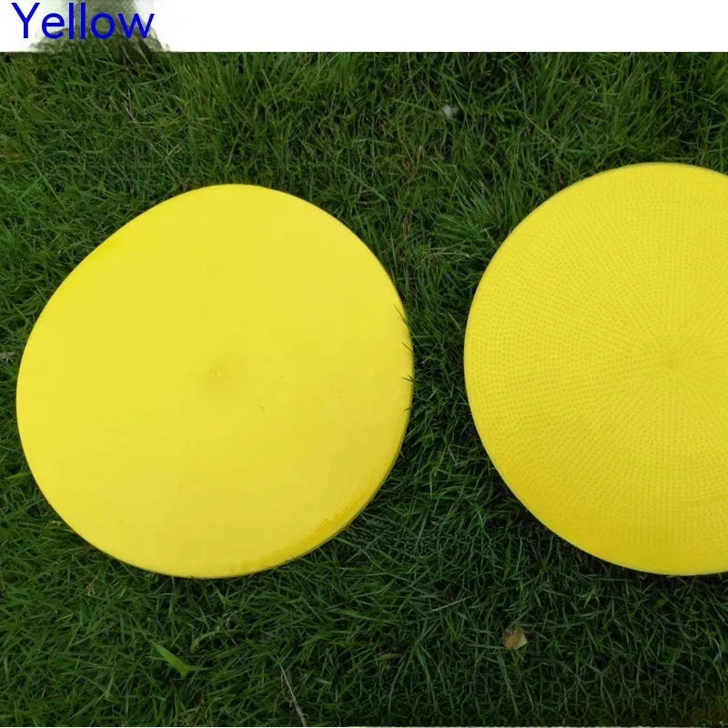 Soft TPE football training target pad with 23cm diameter in multiple colour options