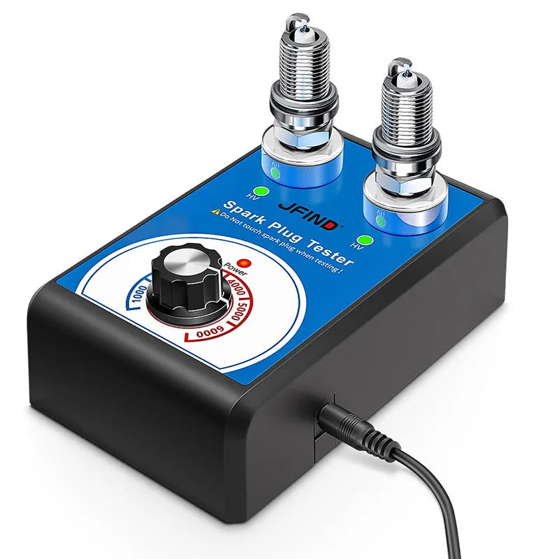 Car double hole plug ignition system detector for spark plug testing