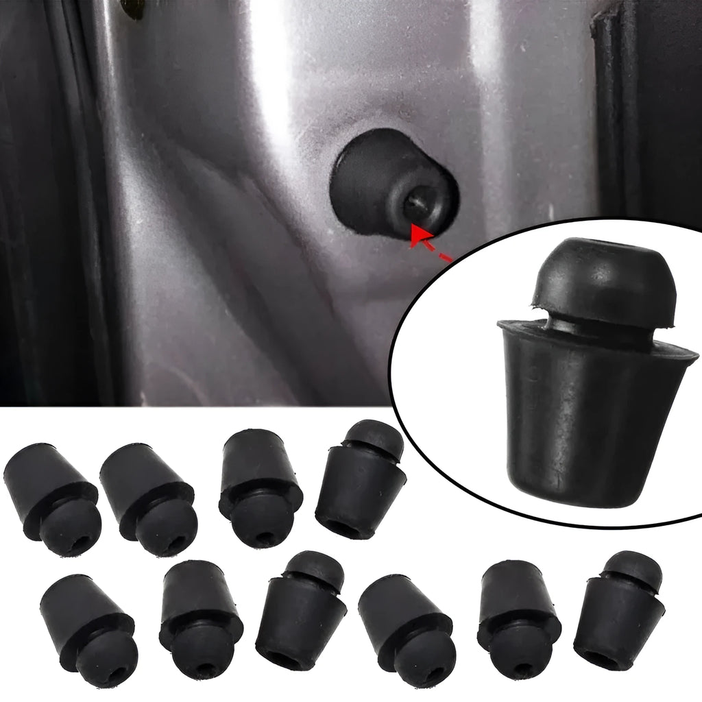 Ten rubber automobile damper buffer clips in X16 colour for vehicle shock absorption