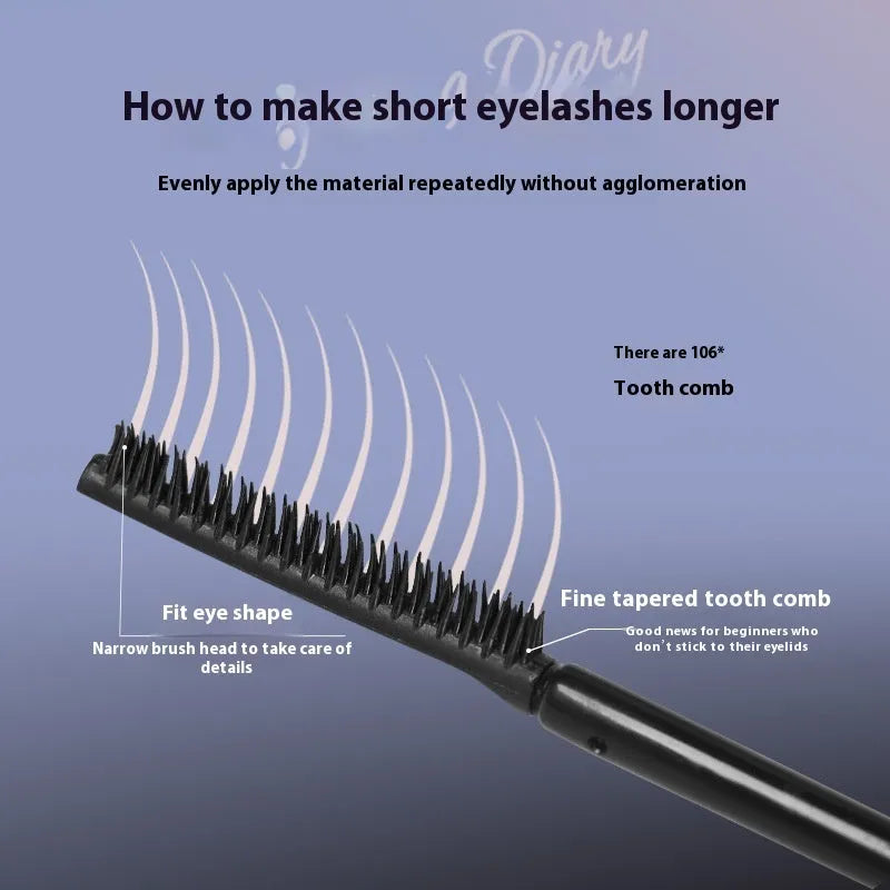 Waterproof curling mascara in black and brown shades for long-lasting lash volume