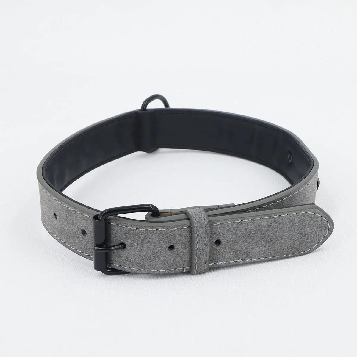 Anti-loss pet Alaskan neck collar in leather, available in multiple colours, for dogs and cats, sizes XS to XL
