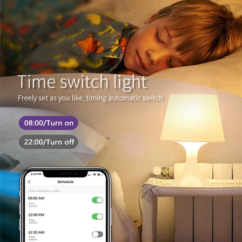 Small smart LED spotlight with GU10 base for voice-controlled RGBCCT lighting