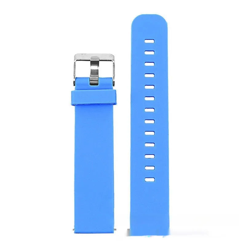 Jiaming Forerunner 245 silicone watch strap in seven colour options with straight buckle closure