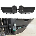 Black ABS plastic door storage box for Jeep Wrangler JK and JL model interior organisation.