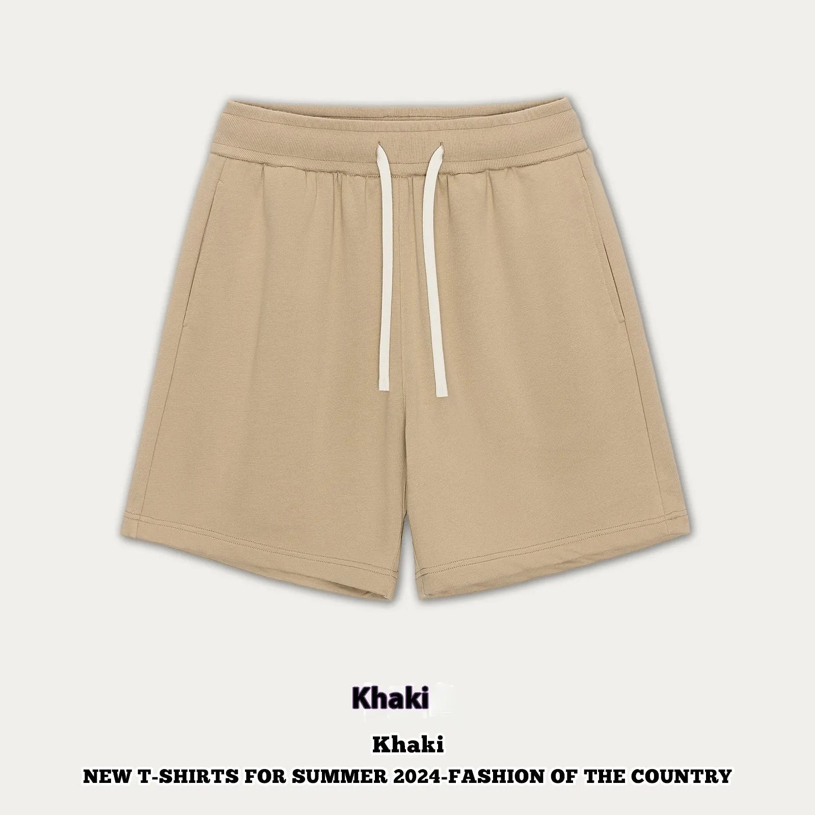 Cotton denim loose-fit casual shorts for babies and toddlers on a size chart.