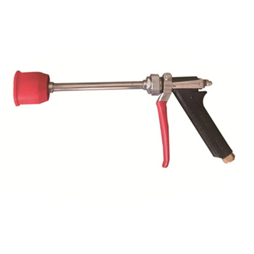 Agricultural spray gun for pesticide spraying with submachine gun design