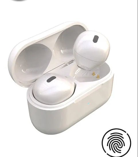 Close-up of a small 9mm skin tone Bluetooth earpiece designed to be invisible in the ear.