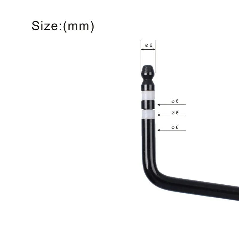 Guitar tremolo bar in black finish with direct plug-in metal construction
