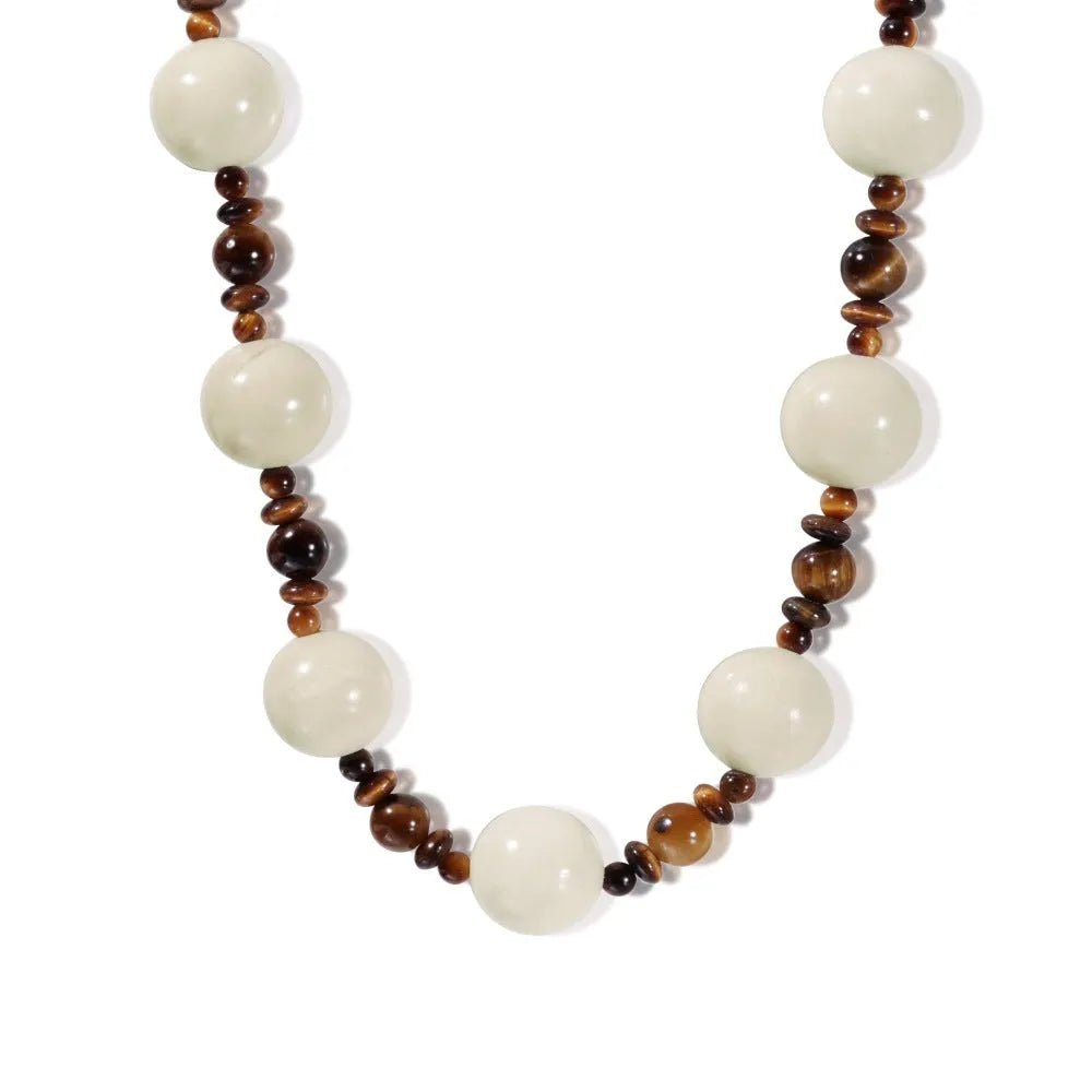 925 silver round beads necklace women electroplated finish silver colour pendant