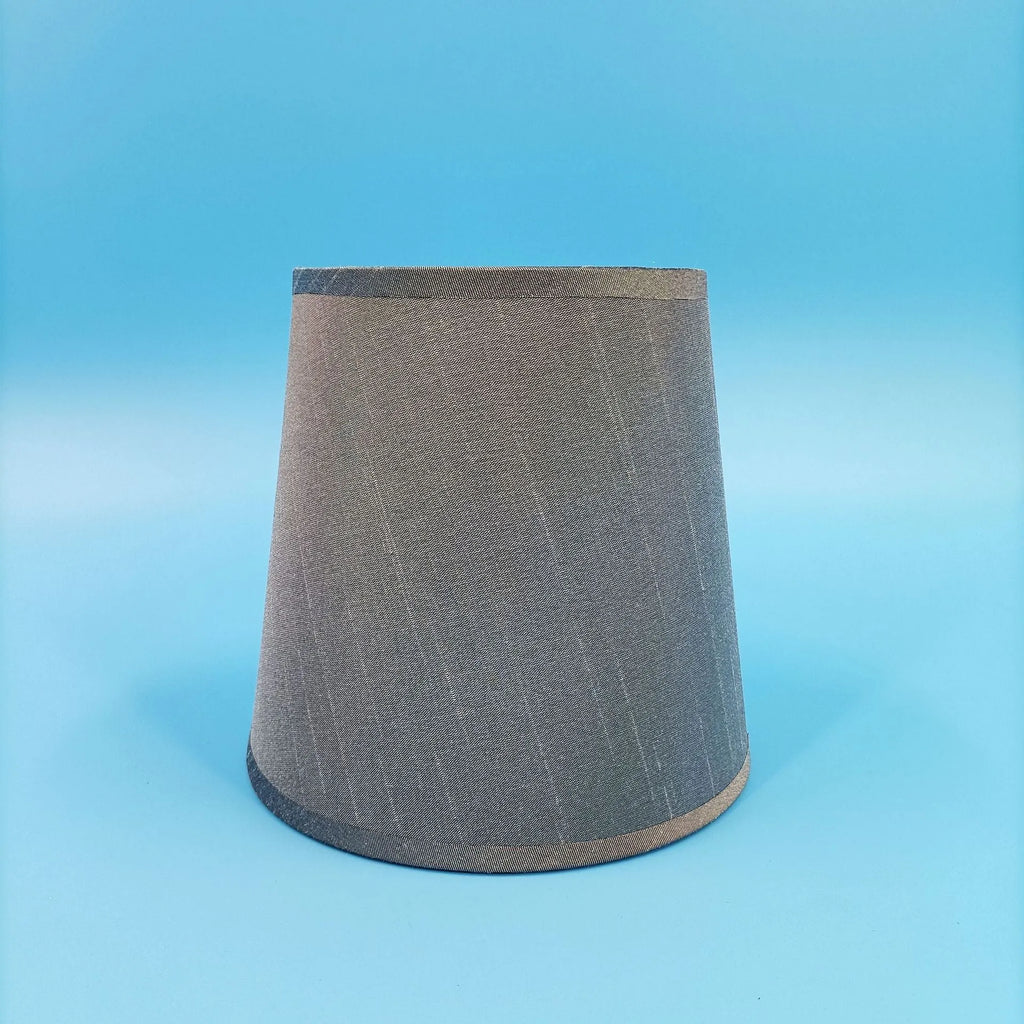 Modern minimalist fabric lampshade in mini size showing horizontal paste design