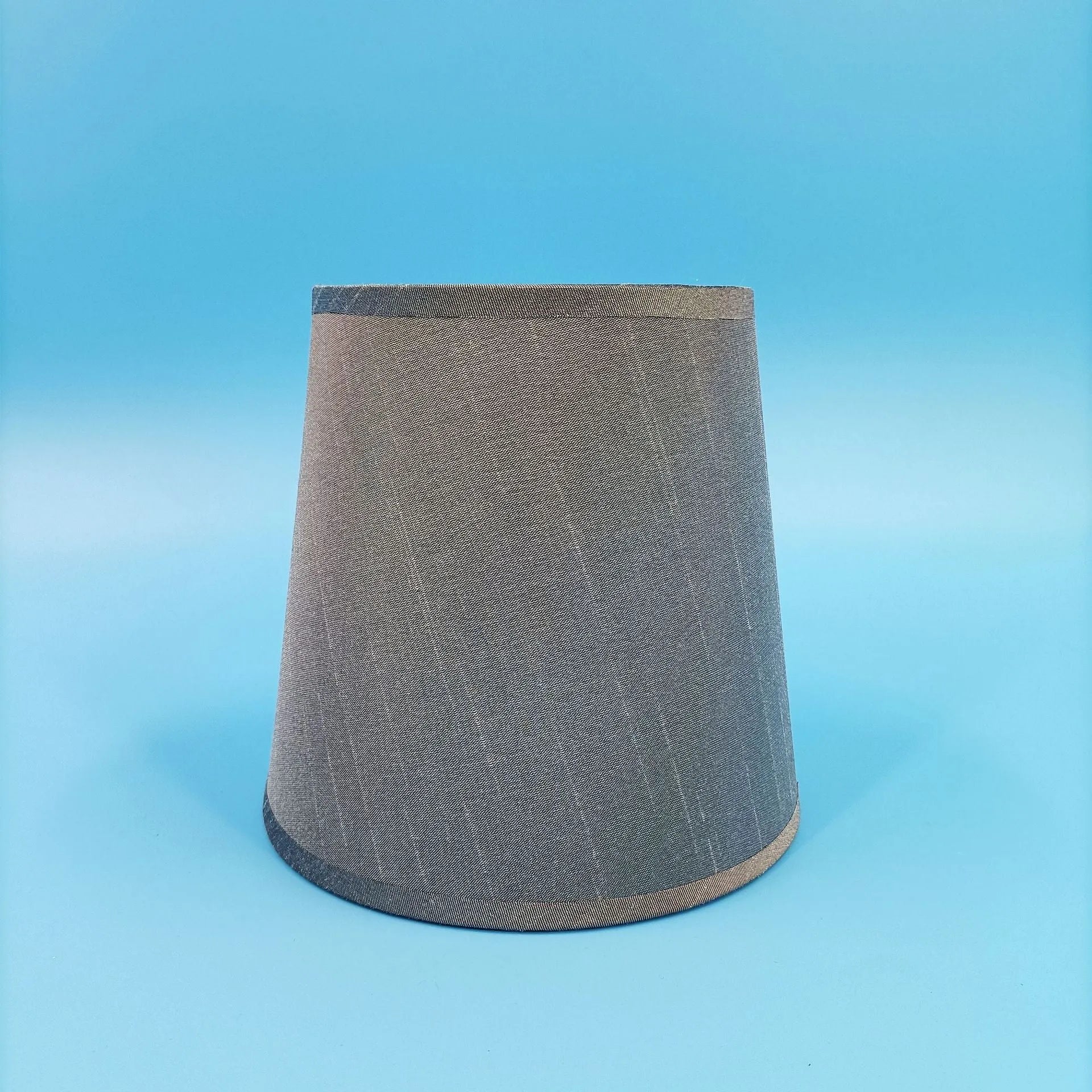 Modern minimalist fabric lampshade in mini size showing horizontal paste design