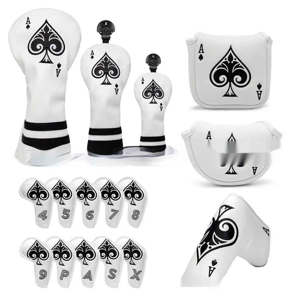 PU golf putter sleeve for club protection and organisation