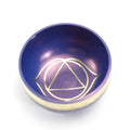 Handmade 7.8cm diameter alloy Himalaya bowl in seven colours for meditation and percussion