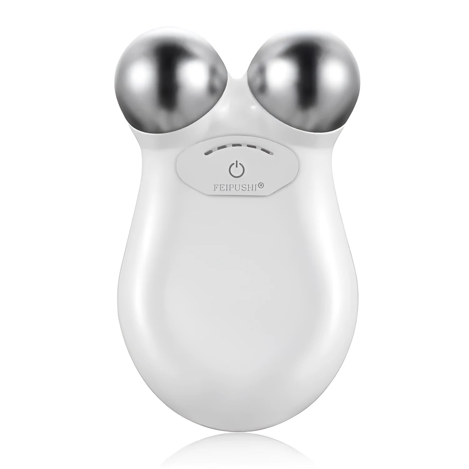 Pink and white micro current facial lifting device for skin firming.