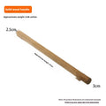 A single locust wood replacement axe handle with a square profile, shown alongside length measurement options.