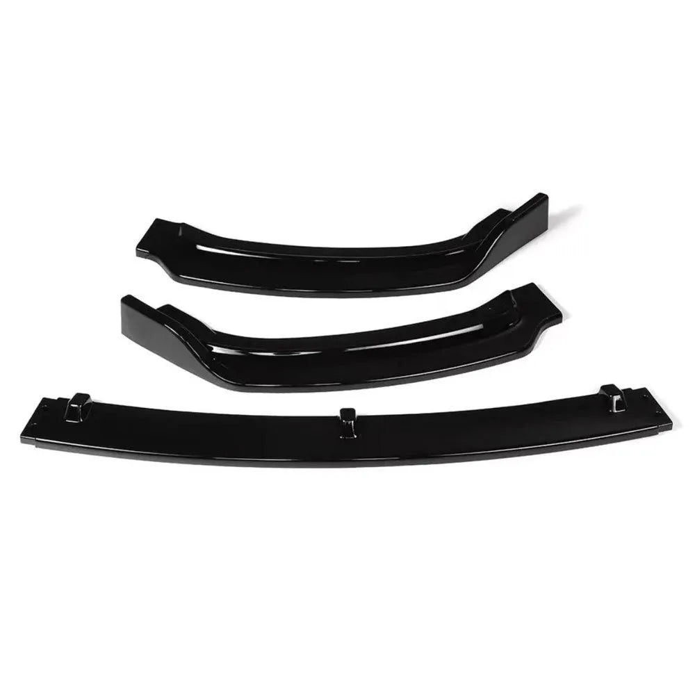 Bright black polypropylene front bumper lip for BMW 3 Series F30 F35 models