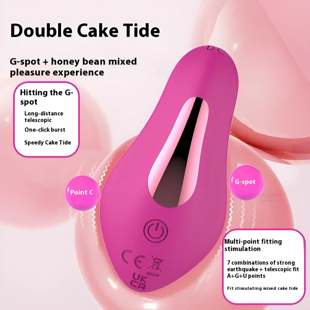 Rose red butterfly-shaped female massager with smartphone app control