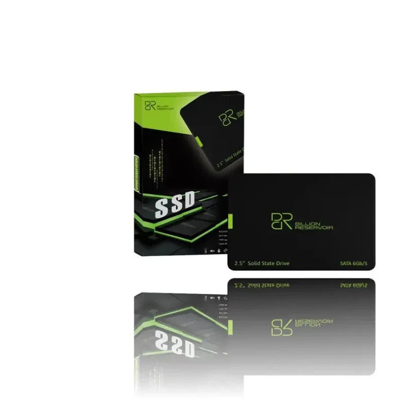 Black 2.5-inch SATA III solid state drive for PC or laptop internal storage upgrade.