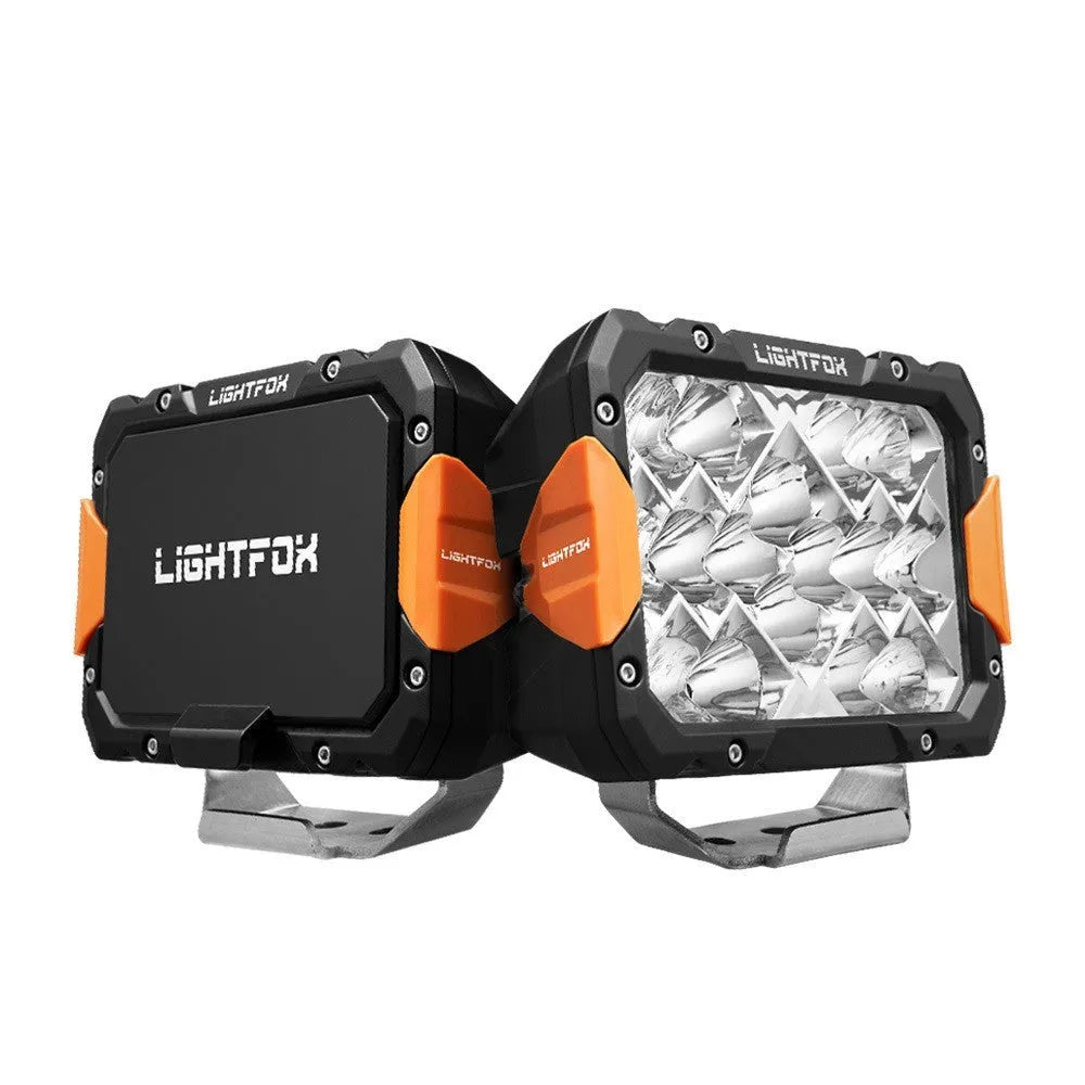 Black aluminium LED front bumper light bars for off-road vehicle installation