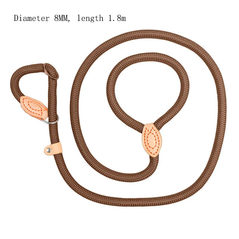 Blast race training dog collar and leash in five colour options with rope construction