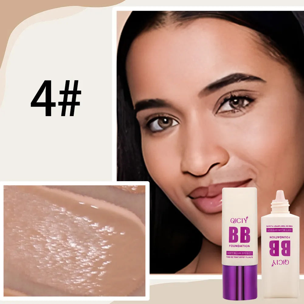Feeding bottle liquid foundation BB cream with 10 colour options for brightening coverage